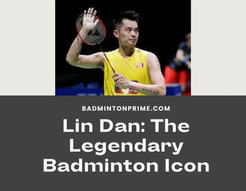 Lin Dan Holding A Badminton Racket, Capturing The Essence Of His Sporting Prowess And Determination.