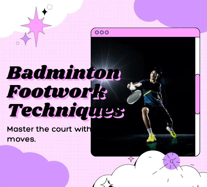 Badminton Player Demonstrating Footwork Techniques