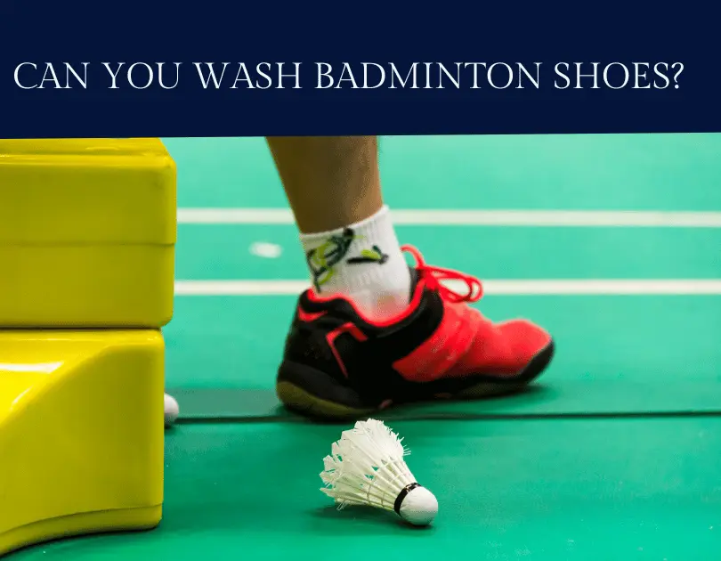 A Badminton Shoe With A Shuttlecock Showcasing The Importance Of Proper Shoe Maintenance For Peak Performance. Can You Wash Badminton Shoes? A Comprehensive Guide