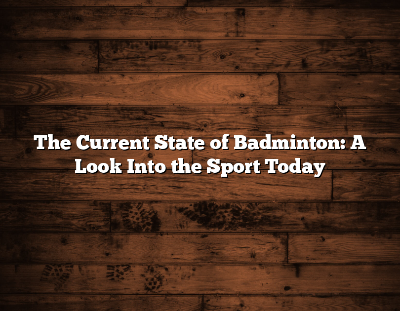 The Current State Of Badminton: A Look Into The Sport Today